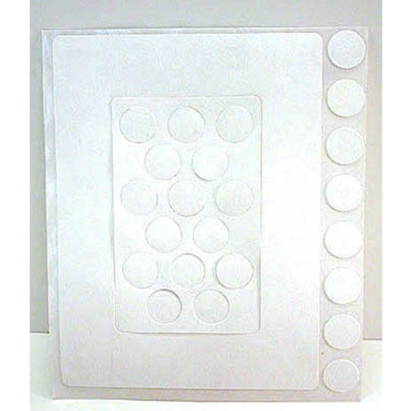 Fastcap Adhesive Cover Caps Electrical Box Caps Pvc White 1 Sheet FC.E1.WH
